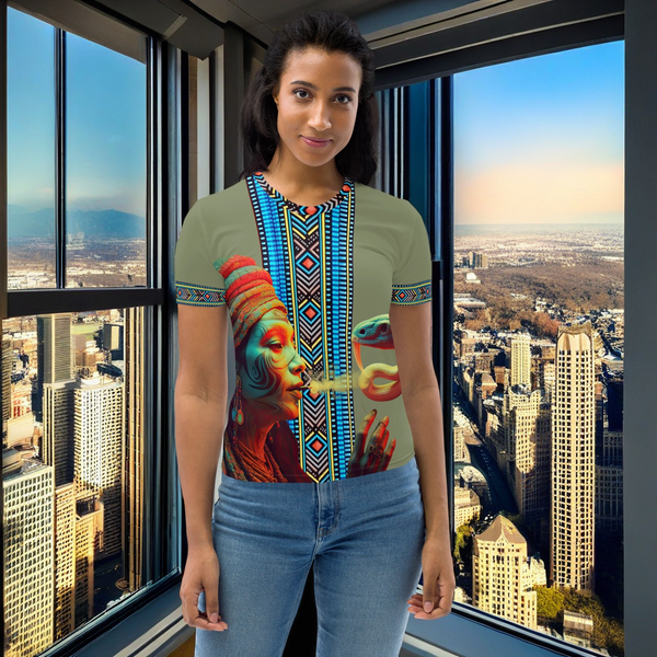 Ayahuasca Collection's All Over T-Shirt, a celebration of the extraordinary within you.